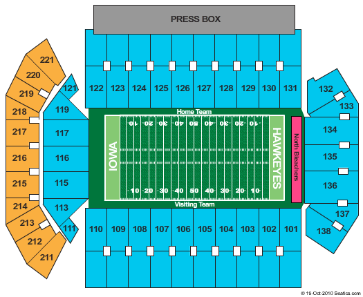 Kinnick Stadium Seating Chart